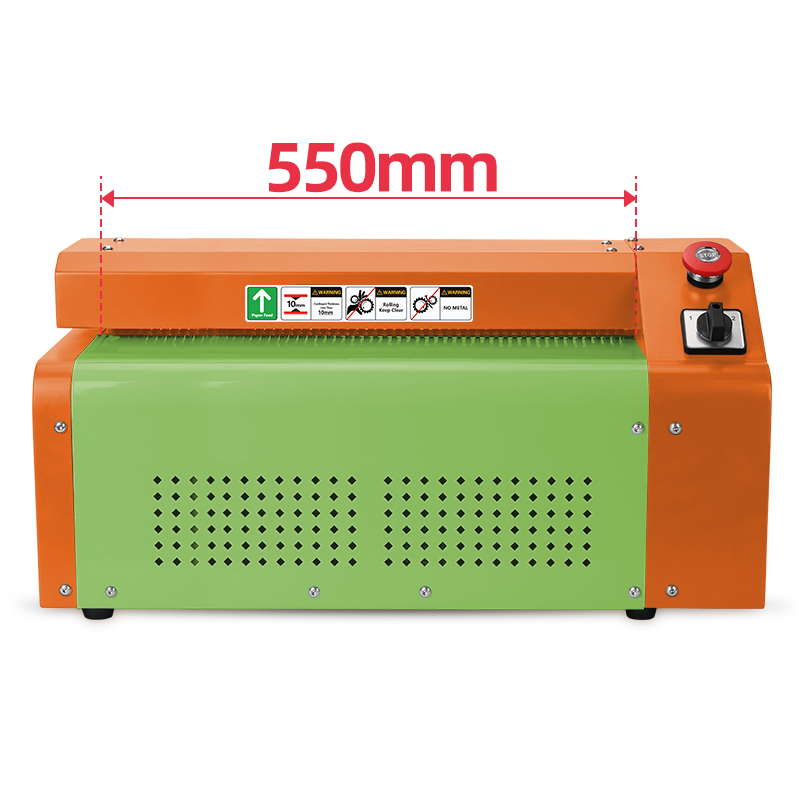 P30 (550mm)  cardboard shredder machine (Orange+Green)